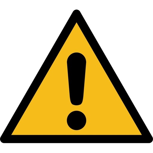 Rouleau de Pictos de Danger - Danger général - W001 - ISO 7010