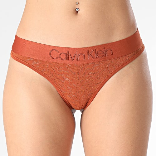 String Dentelle Femme QF7287E Camel