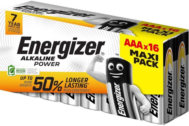 Energizer - Power - AAA Batterij - Alkaline 1.5 V - 16 Stuk