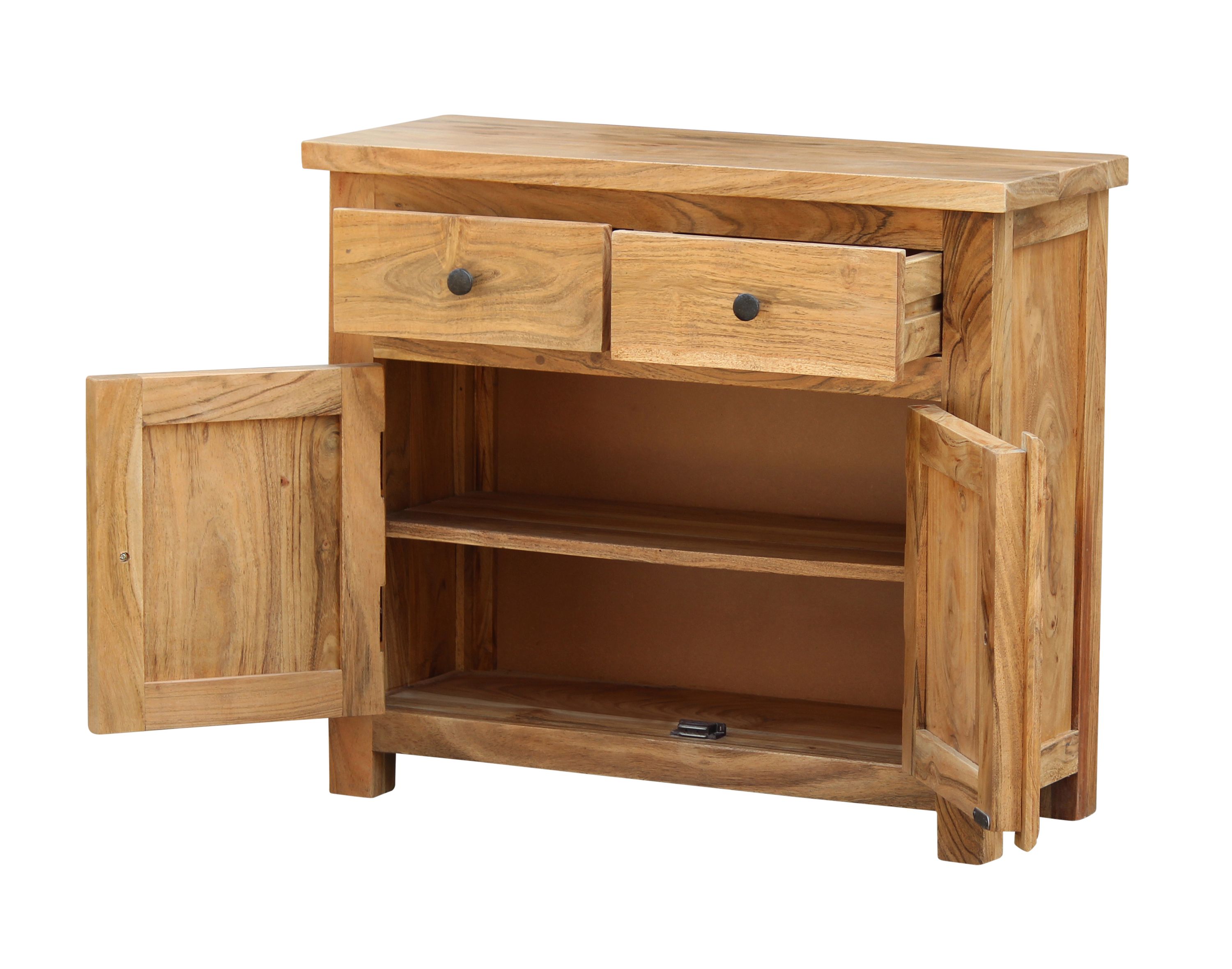 Kommode Holz Vintage PEDRO 75 x 65 cm