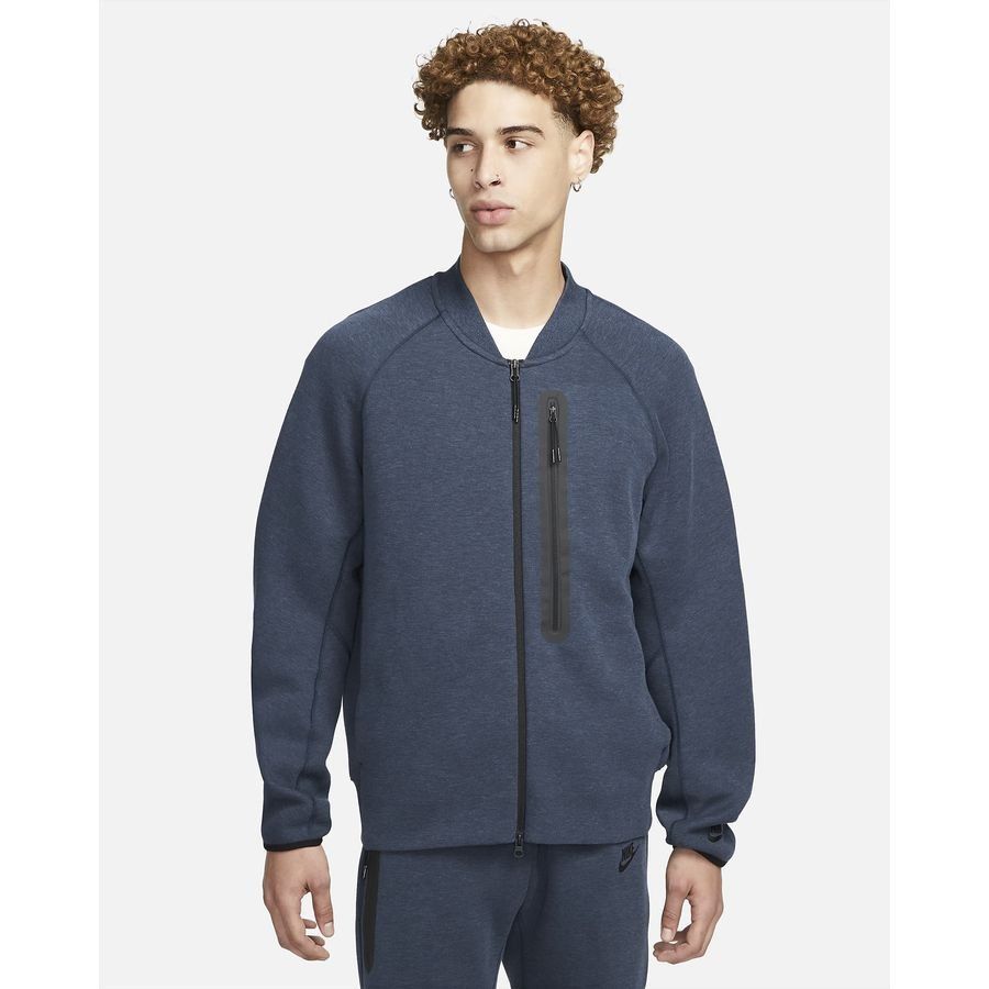 Nike Veste Tech Fleece N98 - Bleu Marine/Noir