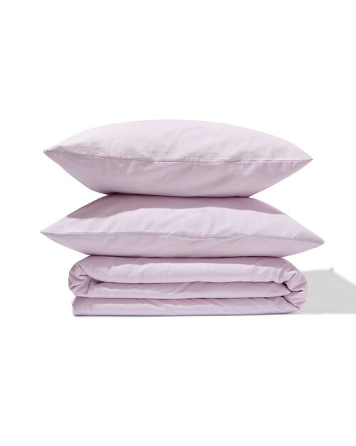 housse de couette en coton doux 240x200/220 lilas