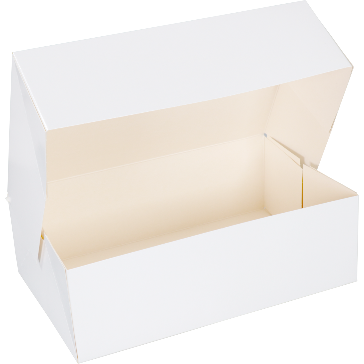 Gebaksdoos, karton, 24x16x8cm, wit