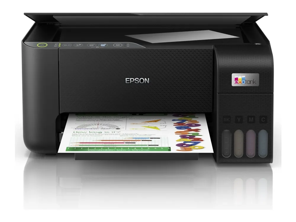 Epson EcoTank L3270 - Multifunktionsprinter - farve - blækprinter - ITS - A4/Legal (medie) - op til 10 spm (udskriver) - 100 ark - USB, Wi-Fi - sort