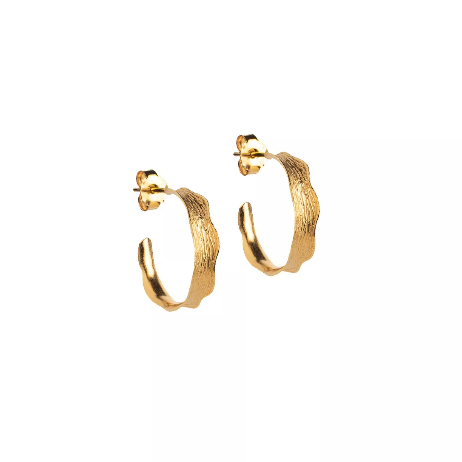 Enamel Ane Small Øreringe 18 kt. Forgyldt Sølv E289GM