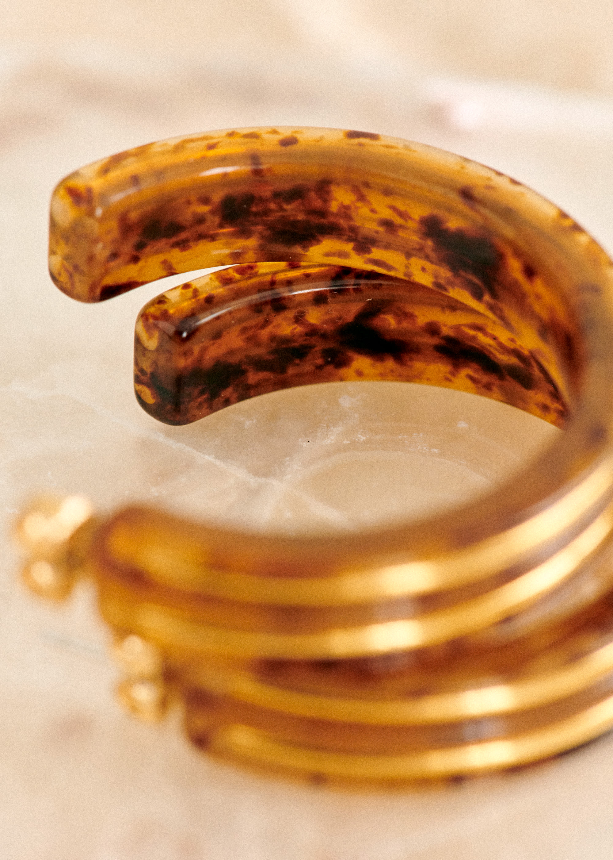 Anneaux Alix - Ecaille - E-SHOP/BIJOUX Boucles d'Oreilles 5905797
