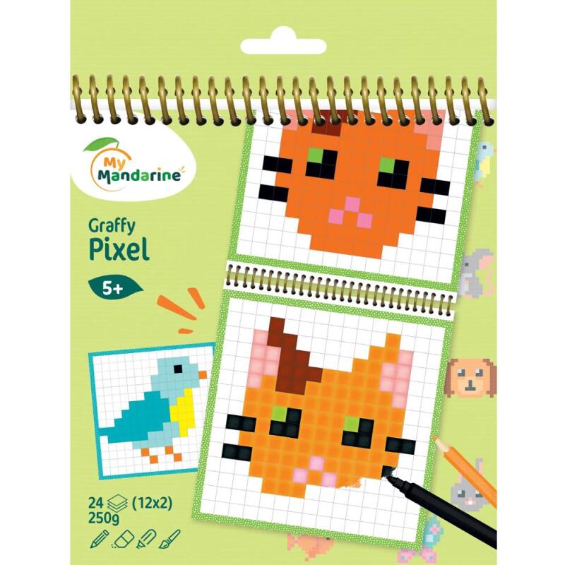 Graffy Pixel, Animaux familiers - Vert