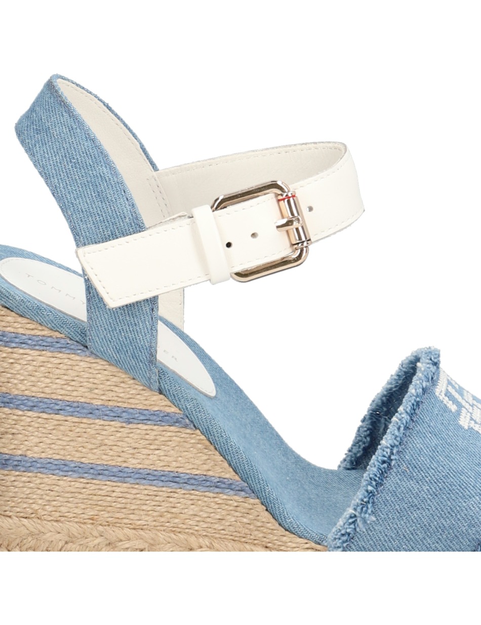 DENIM WEDGE SANDAL