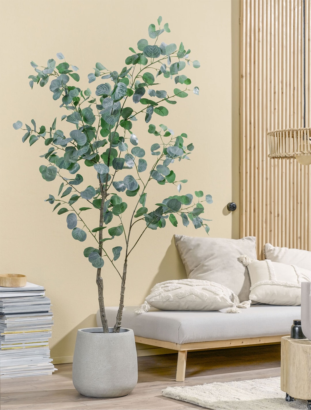 casaNOVA Kunstblume EUKALYPTUS 175 cm