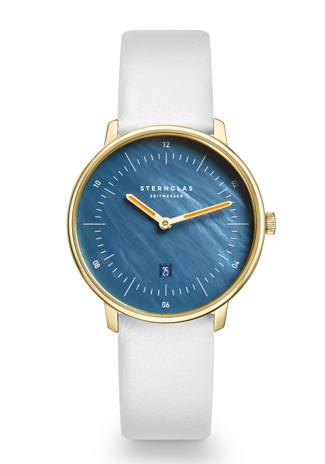 Sternglas Naos XS Quarz Perlmutt Blau S01-NDP07-KL13