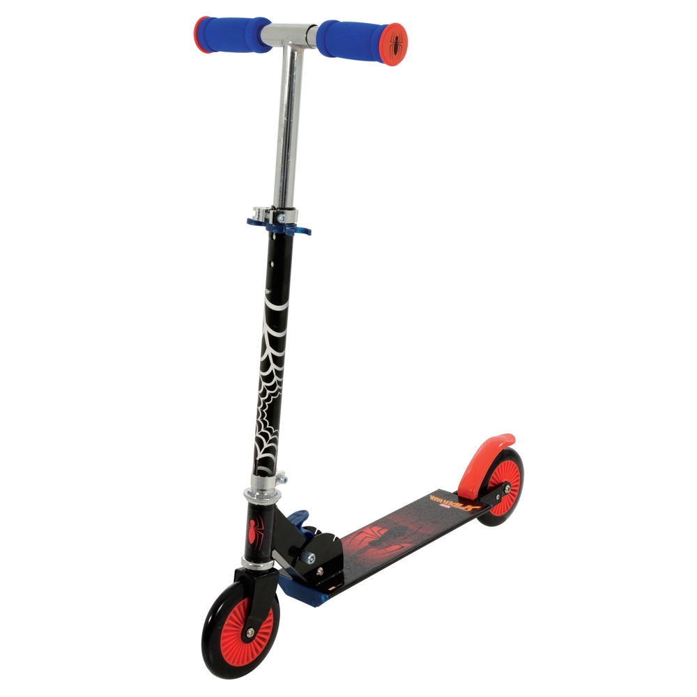 Spider-Man Falt-Inline-Scooter Schwarz