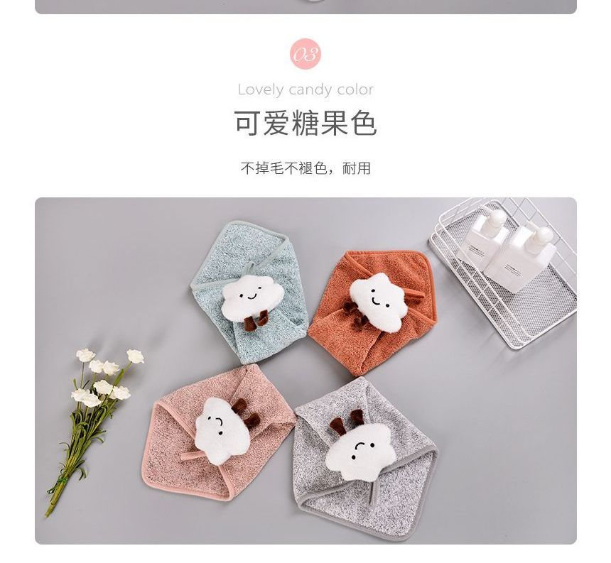 tuban - Cloud Charcoal Hand Towel