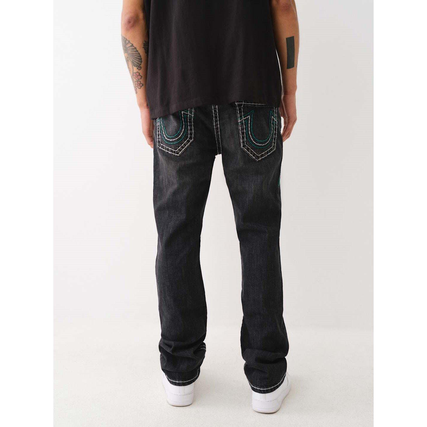 True Religion Ricky Super T Triple Logo Straight Jeans