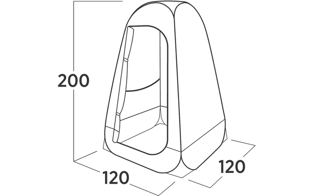 Easy Camp Pop-up-Dusch- und Toilettenzelt Vik