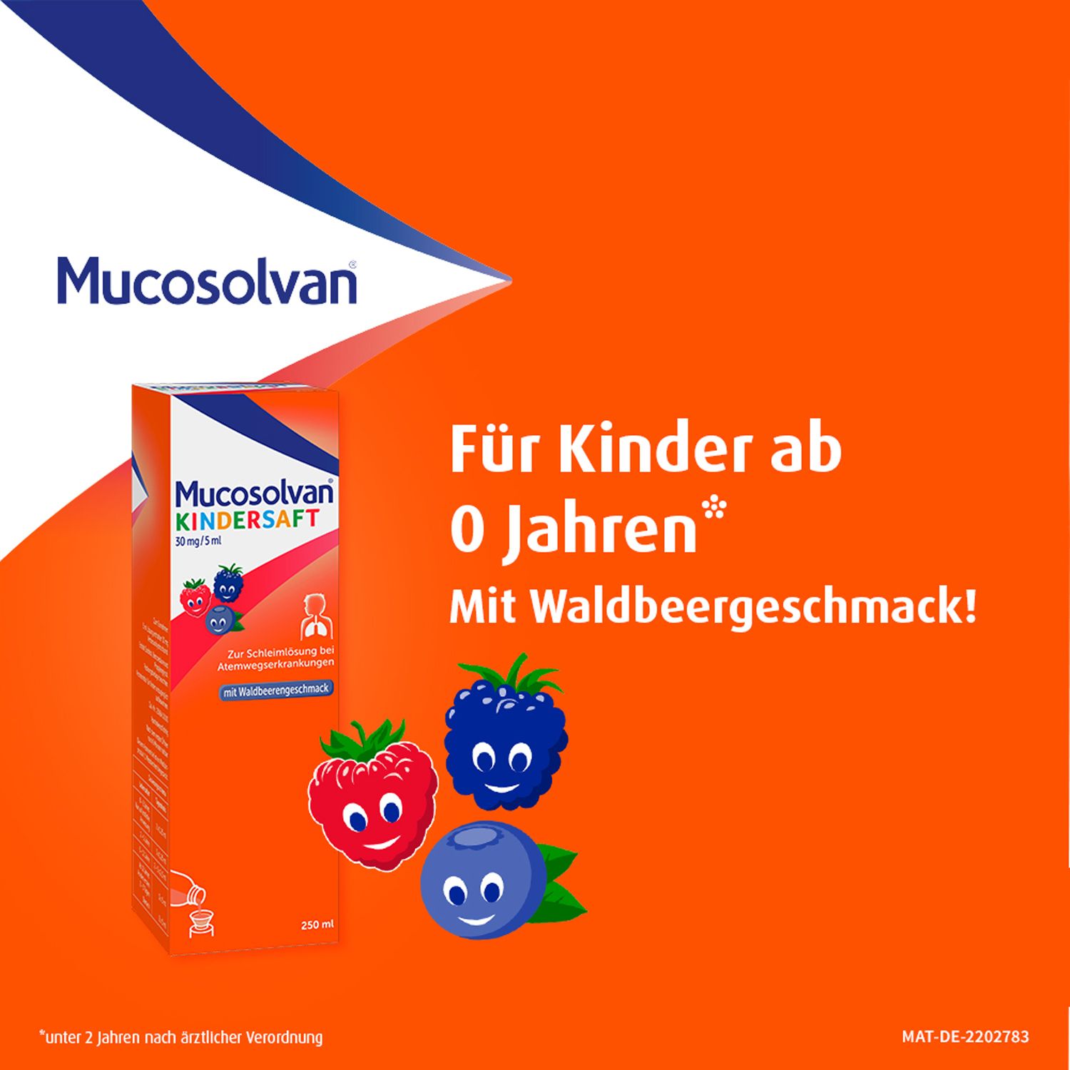 MUCOSOLVAN Kindersaft, Schleimlöser bei Husten, Hustenlöser