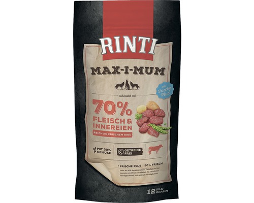 RINTI MAX-I-MUM Droogvoer voor Honden met Rundvlees 12 kg