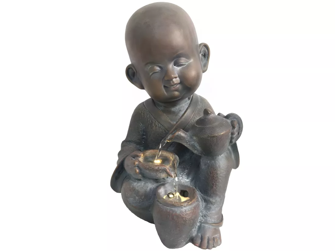 Mini-Fontaine dintérieur Moine Bouddhiste 31 cm
