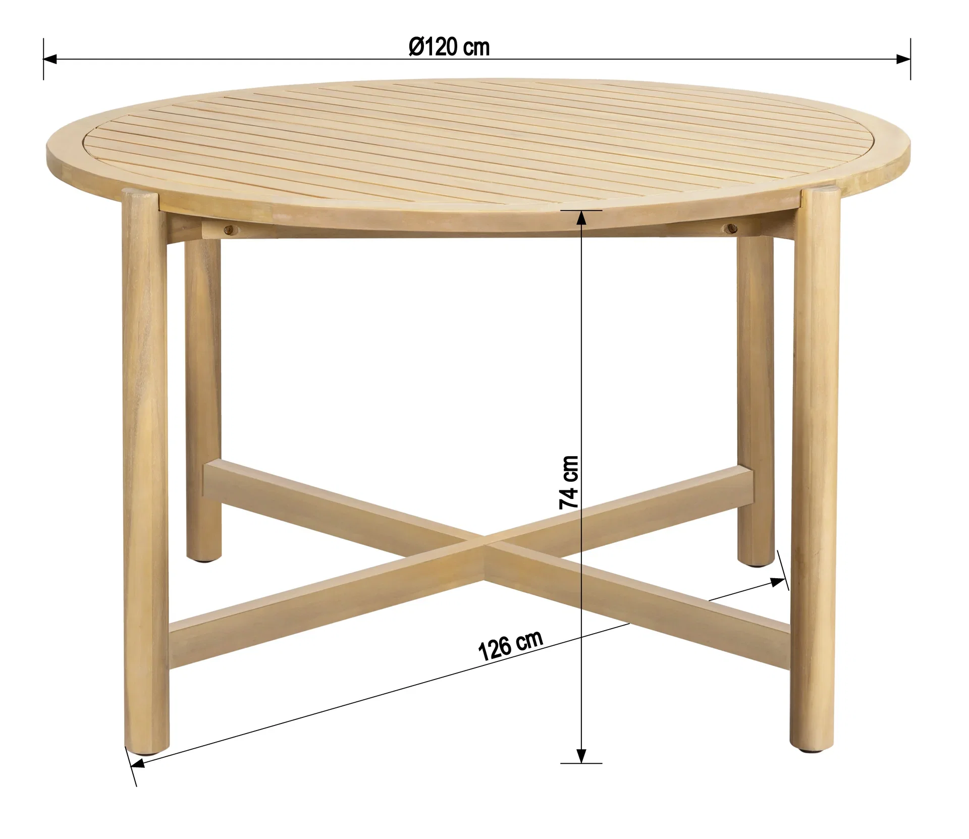 Spisebord Stavern Ø120 cm