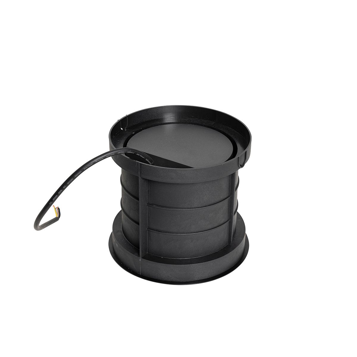 Set van 6 dimbare buiten grondspots zwart IP65 incl LED - Delux Honey