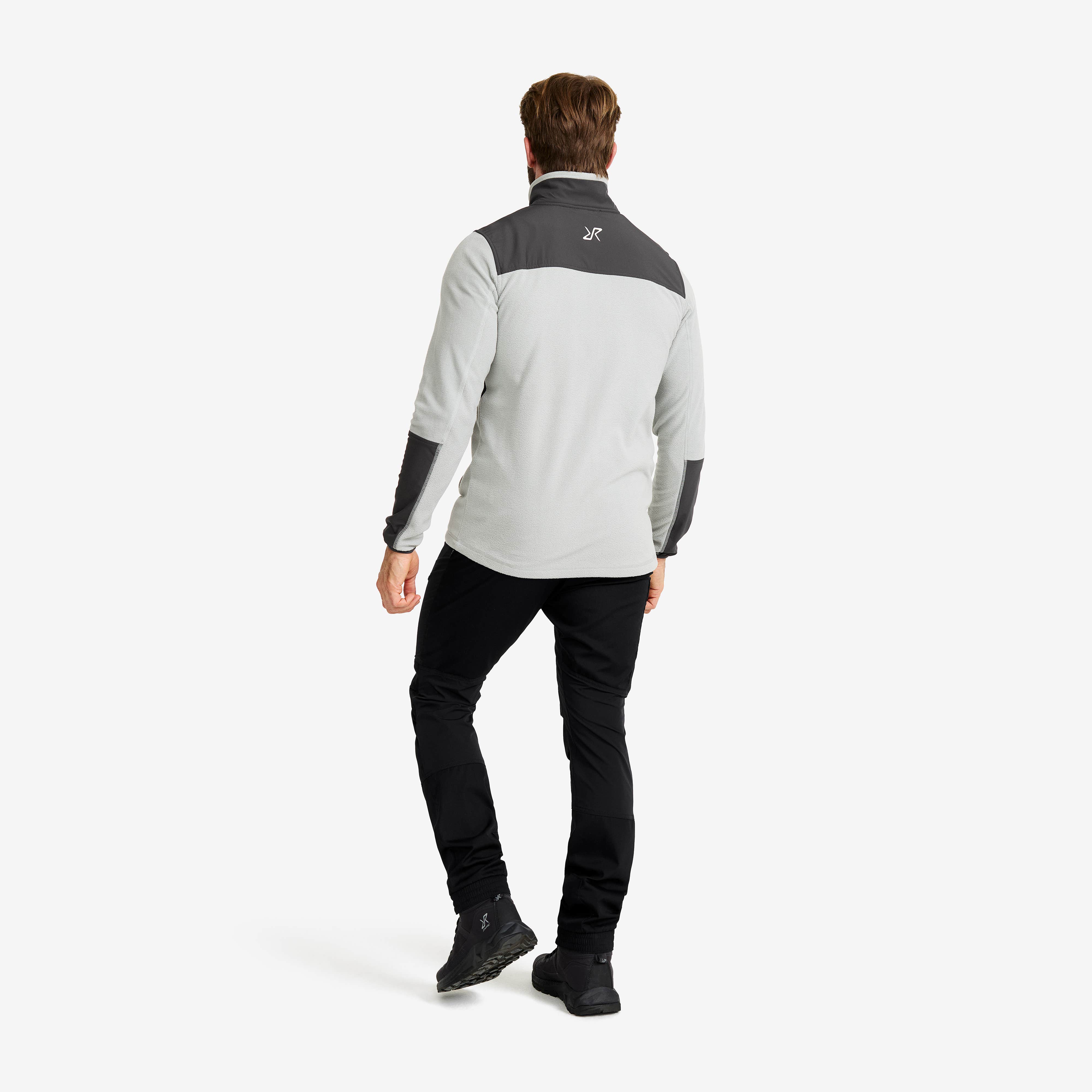 River Hybrid Fleece Herre Limestone Grey