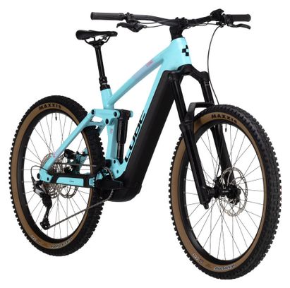 VTT Électrique Tout-Suspendu Cube Stereo Hybrid 160 HPC Race 625 27.5 Shimano Deore 12V 625 Wh 27.5'' Bleu Ice