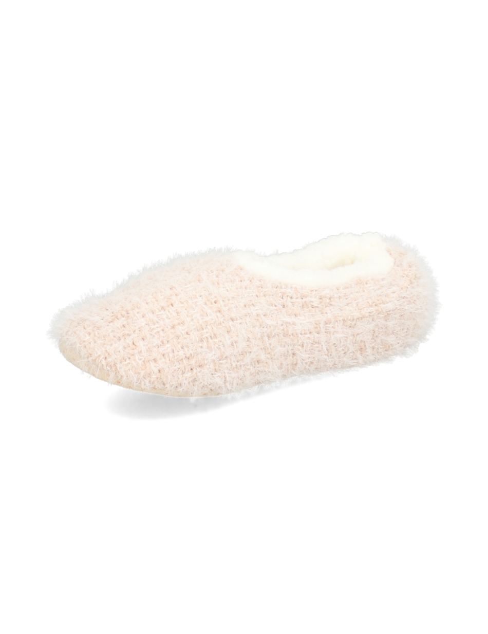 CHENILLE WITH FAKE FUR SLIPPERS 1P