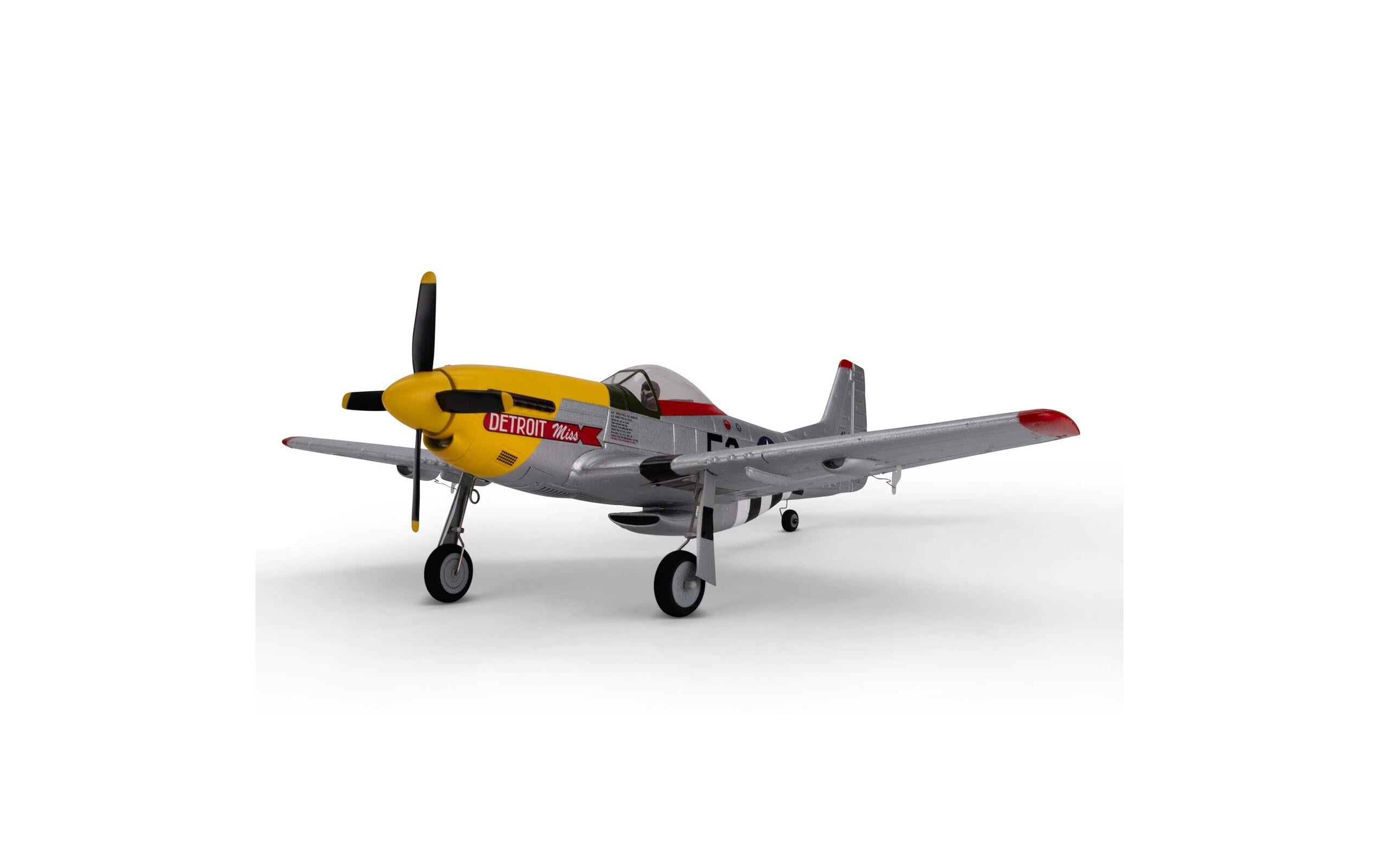Warbird UMX P-51D Mustang Detroit Miss AS3X, SAFE BNF Basic<br>Scale-Warbird im UMX Format mit Brushless Antrieb