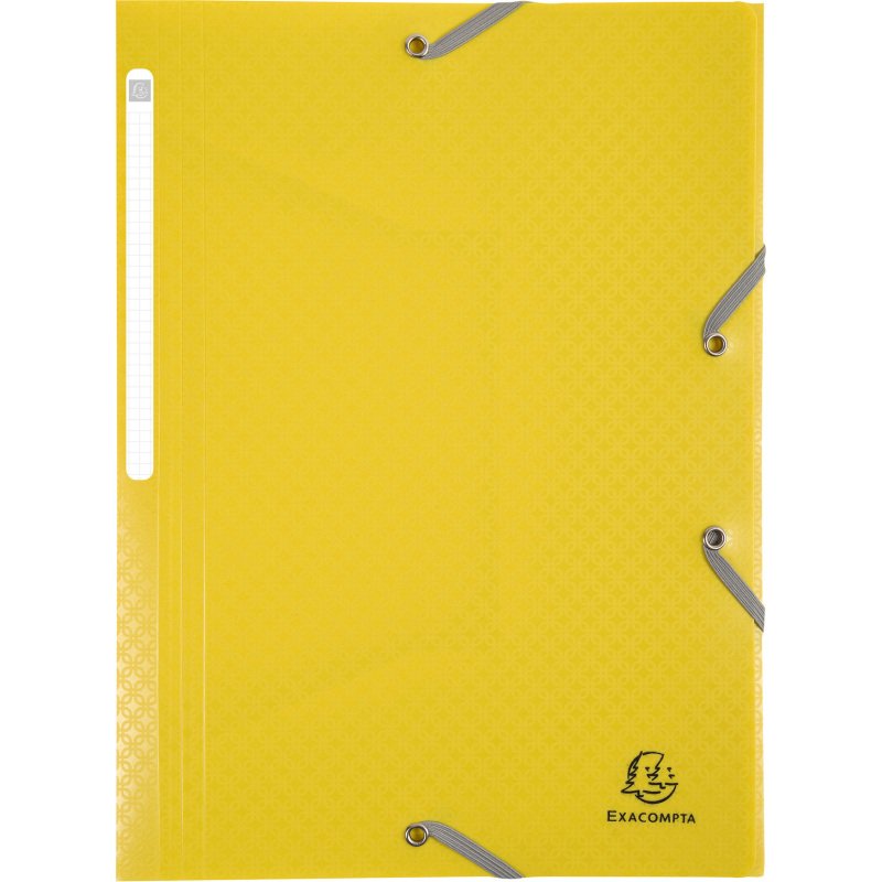 Chemise à élastique 3 rabats plastique Forever Young Exacompta 24 x 32 cm - Dos 3 cm couleurs assorties
