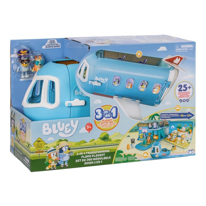 Bluey - 3 in 1 Flugzeugset Airplane