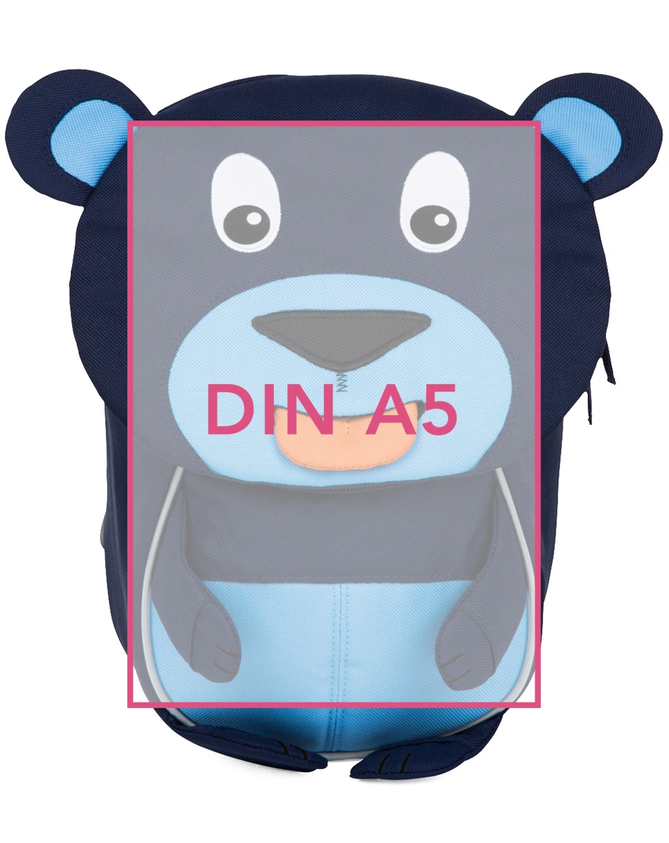 Kinderrucksack KLEINER FREUND  BÄR (17x25x11) in dunkelblau