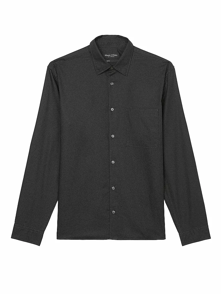 MARC O'POLO Hemd schwarz