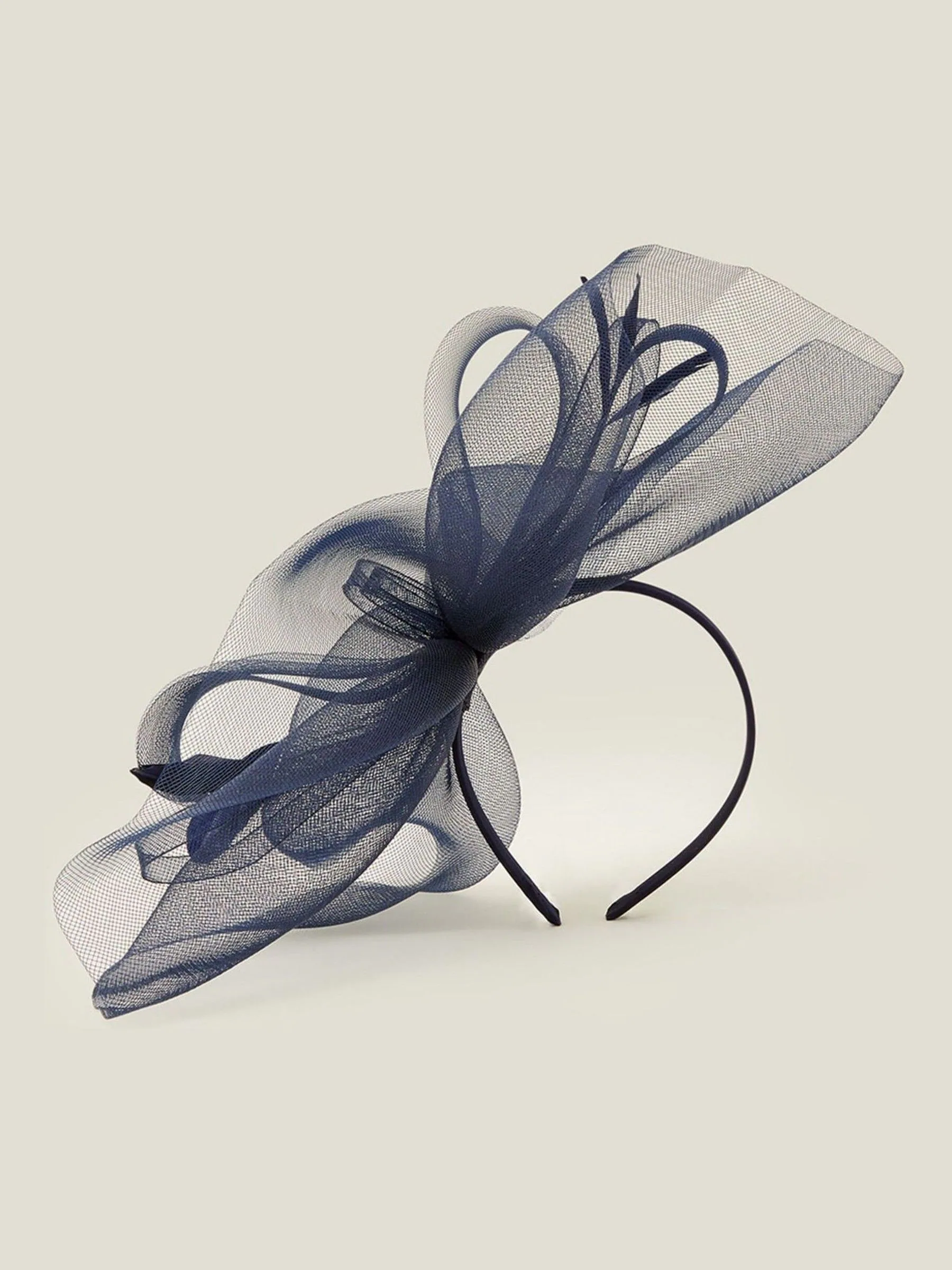 Blauw - Accessorize Large Rhea Crin Fascinator