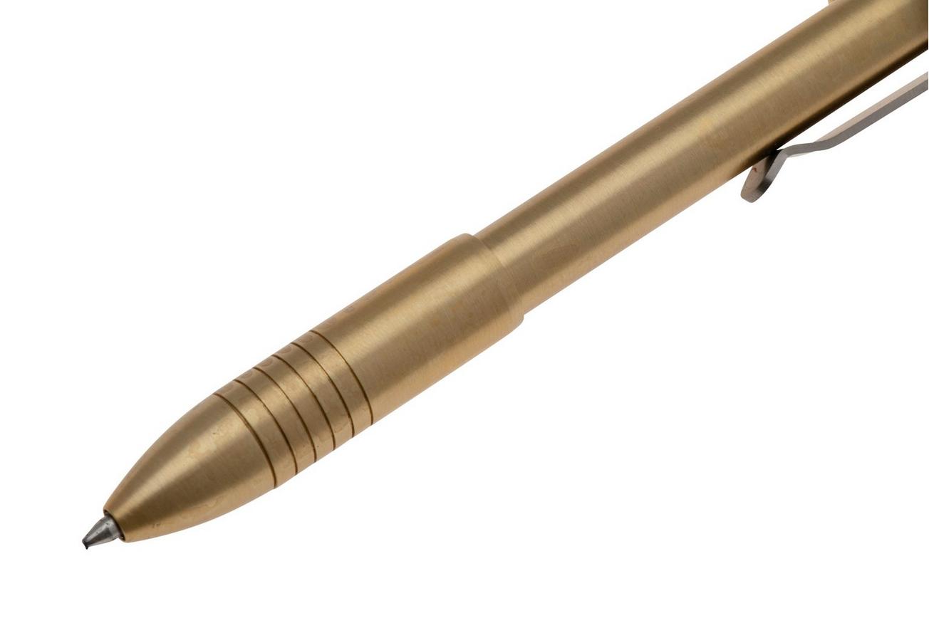 Big Idea Design Bolt Action Pen BA-BS Brass, auto adjusting everyday carry pen
