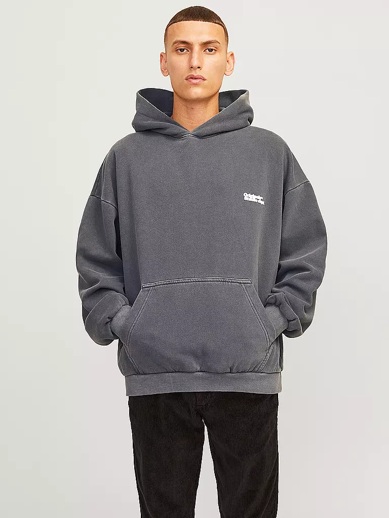 JACK & JONES Kapuzensweater - Hoodie JORVERMONT grau
