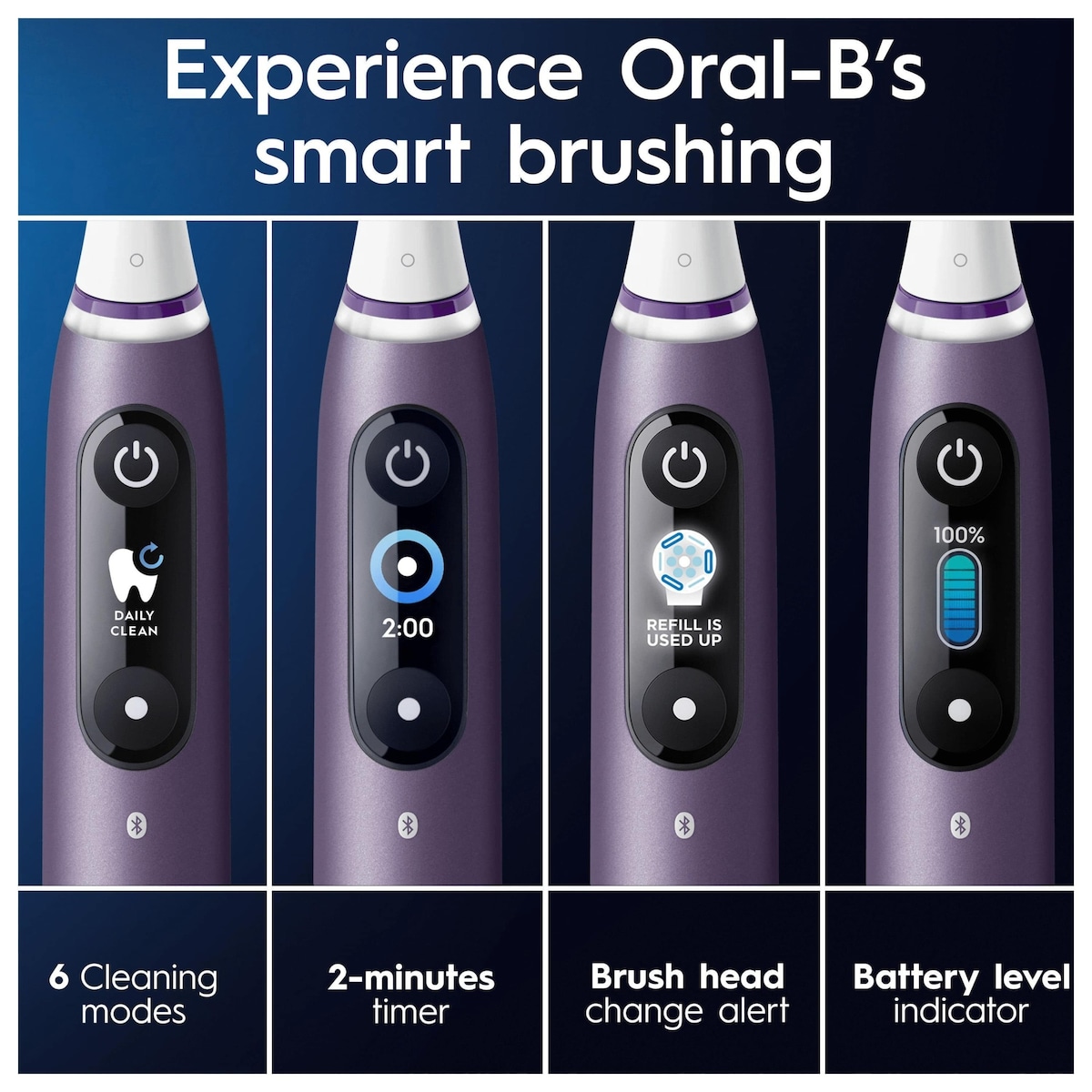 Oral-B iO 8s elektrisk tannbørste 387064 (fiolett)