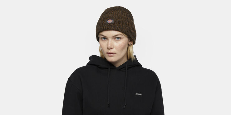 Dickies LEWISTOWN BEANIE DARK BROWN Dark brown