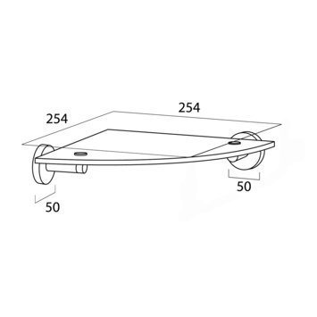 Tiger Boston hoekplanchet mat rvs