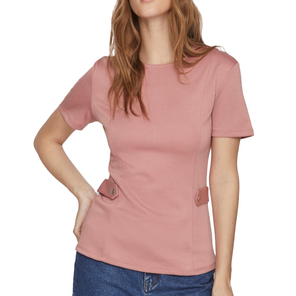 Vila T-shirt Rose Femme Vila Lillie