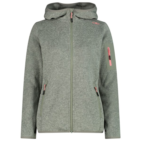 CMP - Women's Jacket Fix Hood Jacquard Knitted 3H19826 - Veste polaire