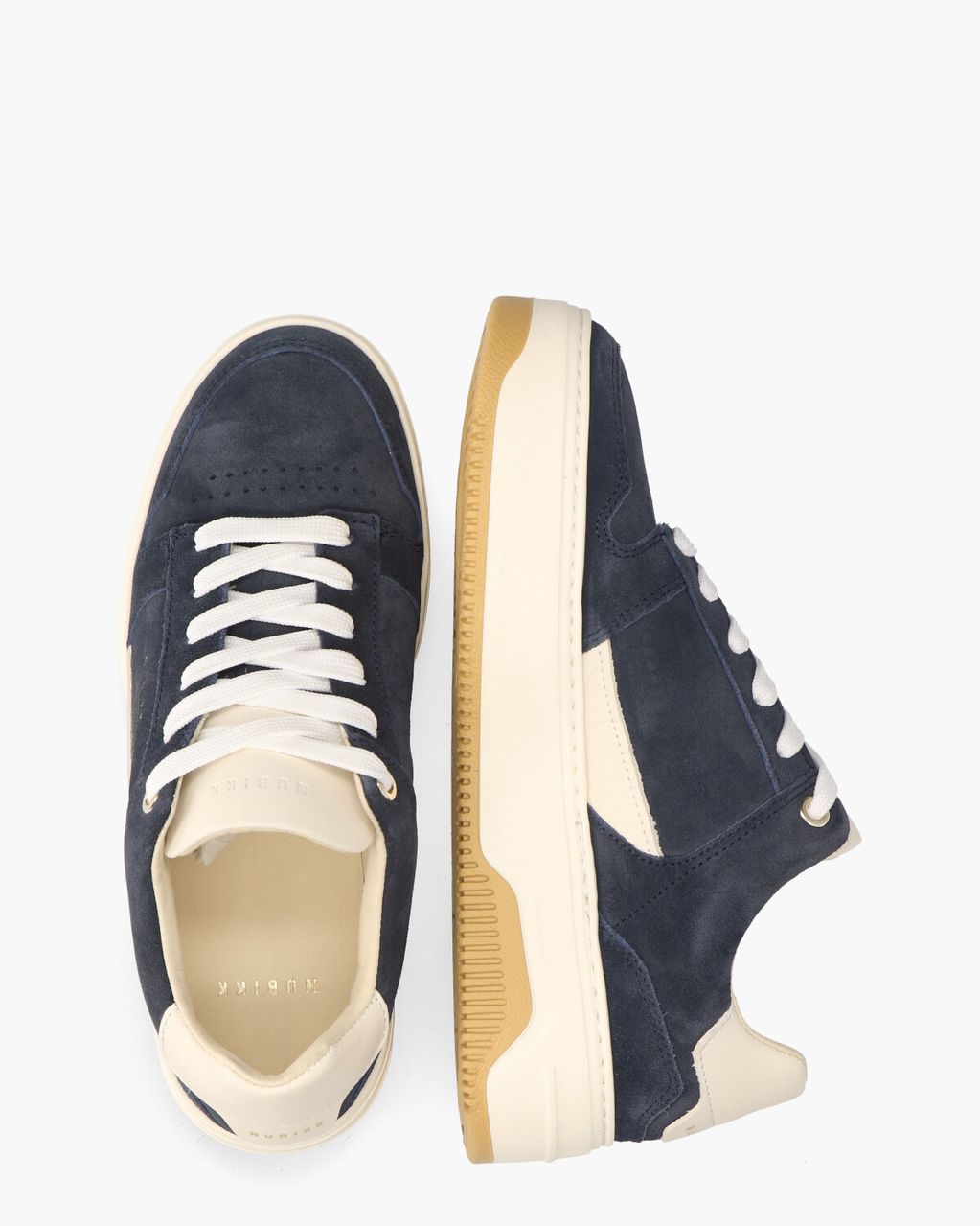 Nubikk Basket Court Miele Donkerblauw Damessneakers