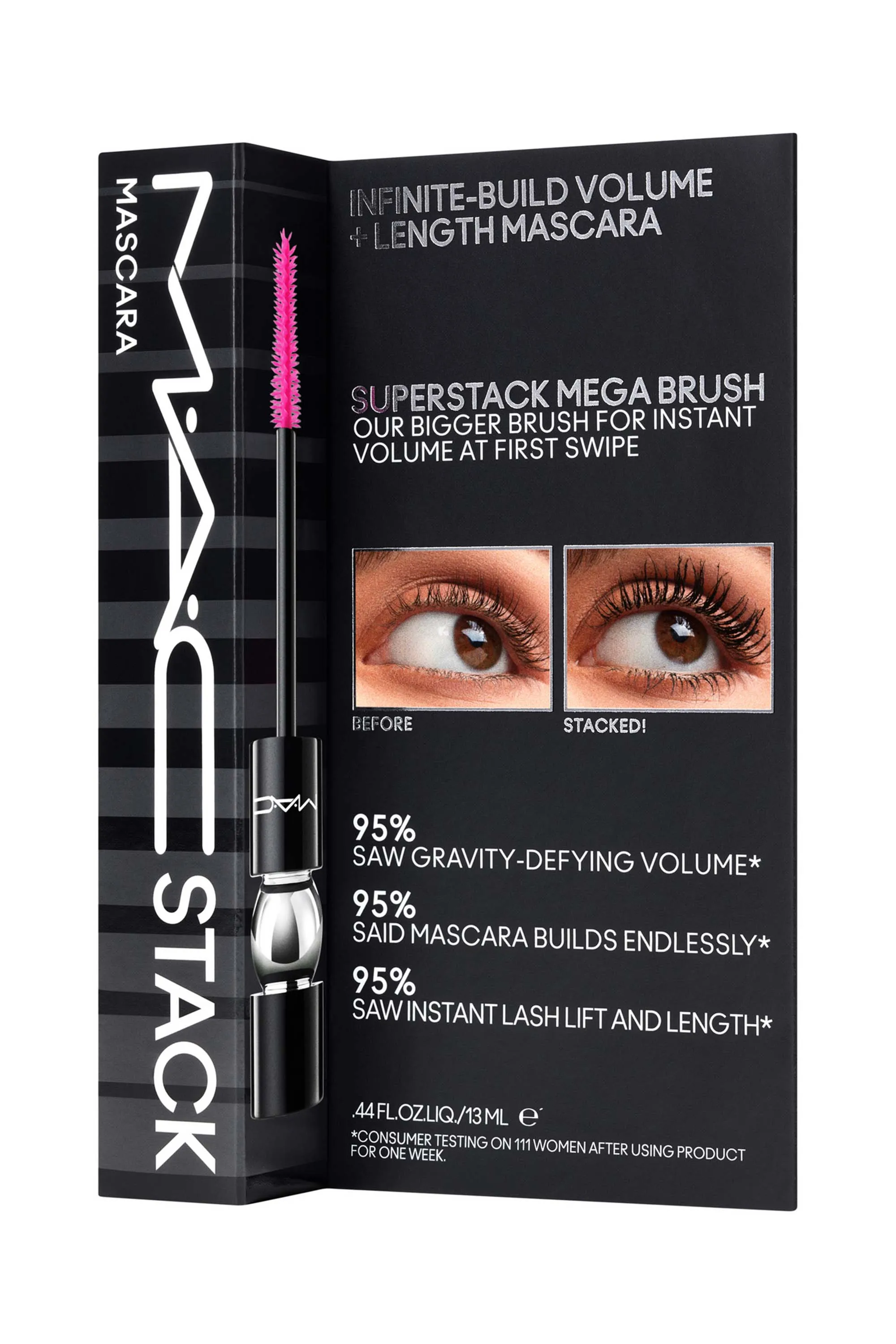 M.A.C Mascara volume et longueur noir M·A·C Mac Stack-12 ml