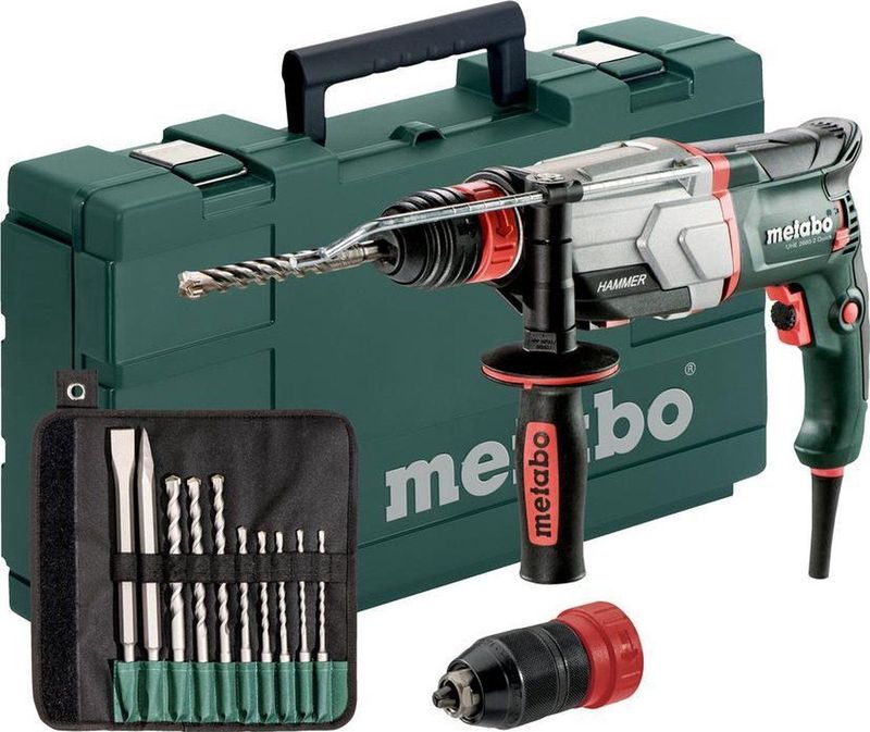 Metabo UHE 2660-2 Quick Set  Multihamer+10 delig boor beitelset