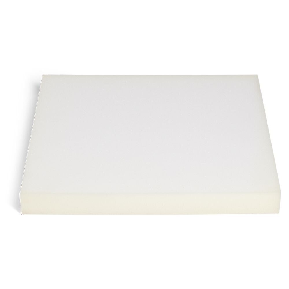Plaque de mousse polyester blanc 40x40x4cm