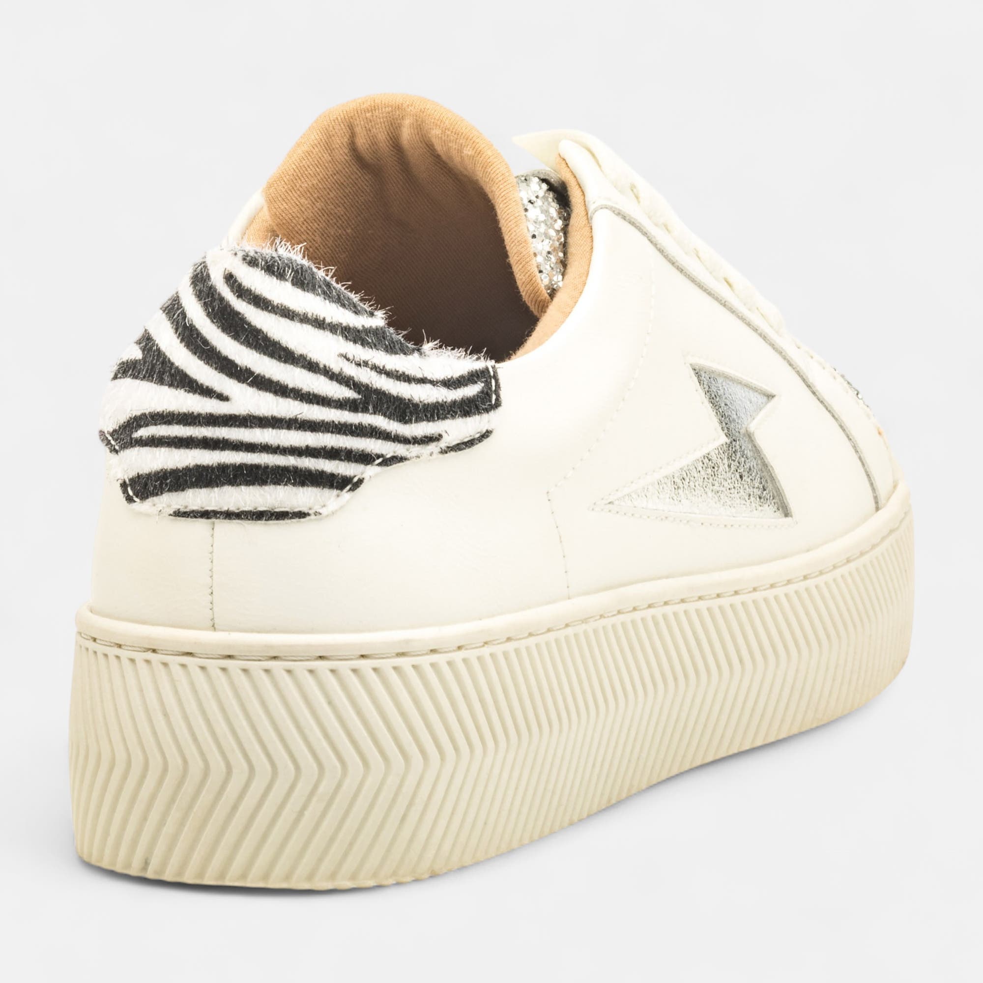 Baskets basses Femme argent
