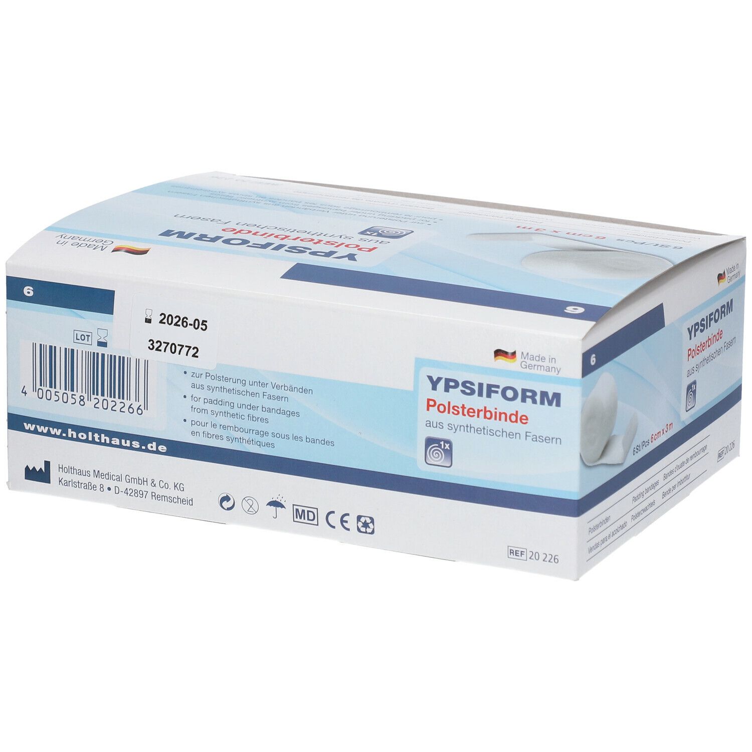 YPSIFORM Polsterbinde 6 cm x 3 m