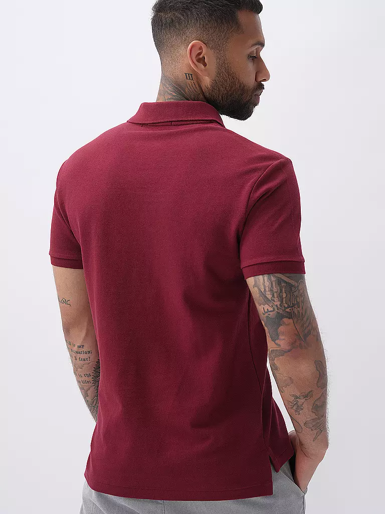 POLO RALPH LAUREN Poloshirt Slim Fit dunkelrot