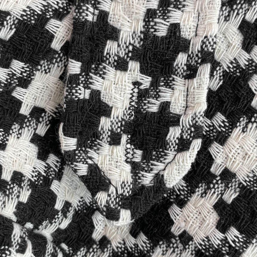 Yearnin - Mouwloze Pied-de-poule Tweed Romper