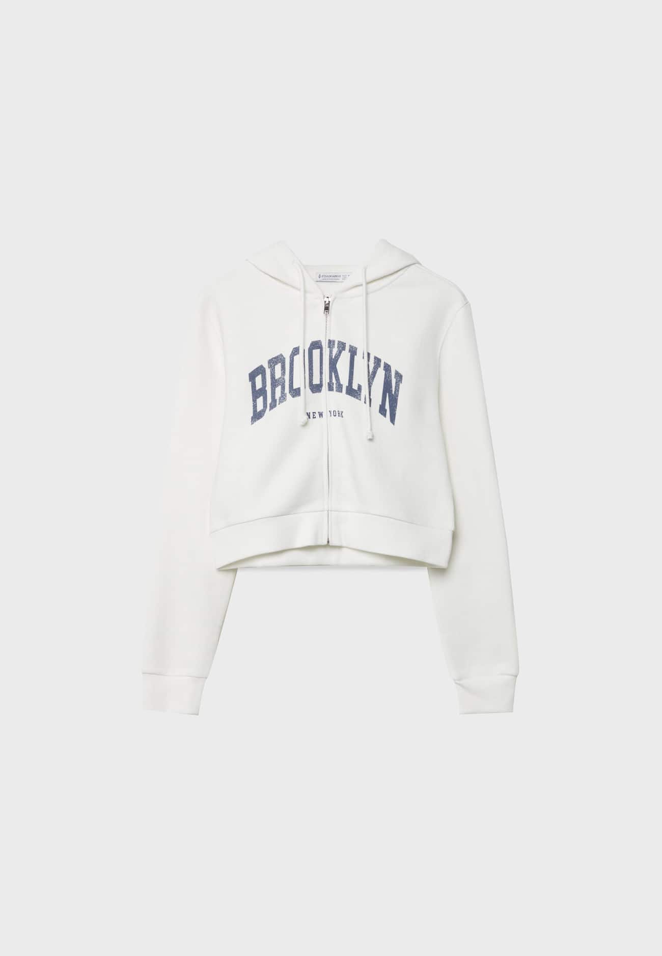 Moletom cropped estampado