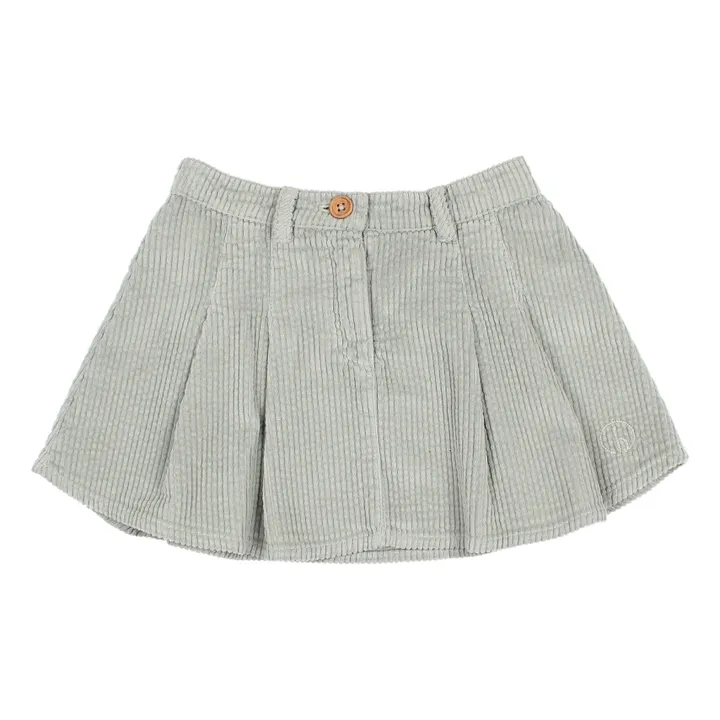 Búho Jupe Velours Côtelé | Bleu gris