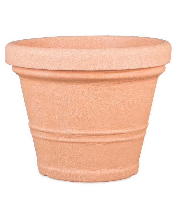 Dehner Kunststoff-Topf Brindisi, rund, apricot
